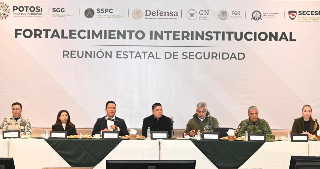 Encabeza Ricardo Gallardo reunión de seguridad con&nbsp;Ayuntamientos