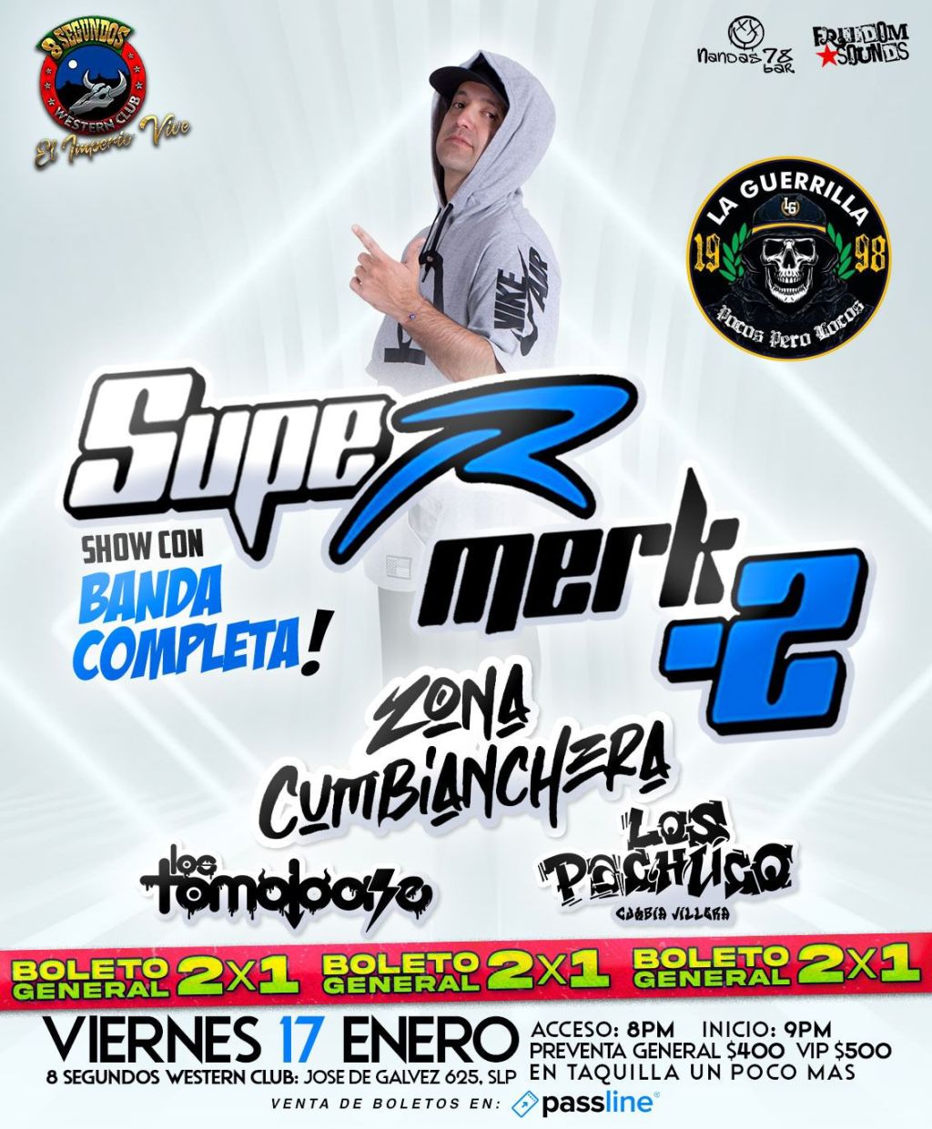 Supermerk2 regresa a San Luis Potosí con lo mejor de la Cumbia&nbsp;Villera