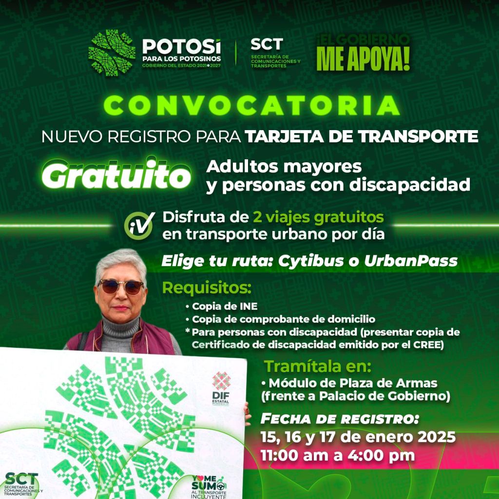 El estado garantiza transporte gratis a personas adultas mayores y con discapacidad&nbsp;(GALERÍA)