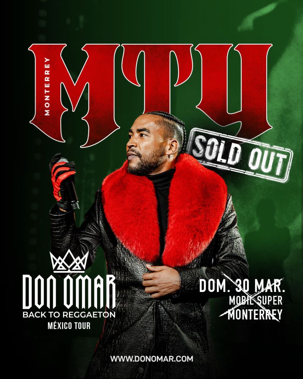 ¡Presentación de Don Omar es SOLD OUT en&nbsp;Monterrey!