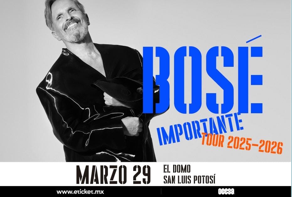 Miguel Bose regresa a los escenarios&nbsp;potosinos