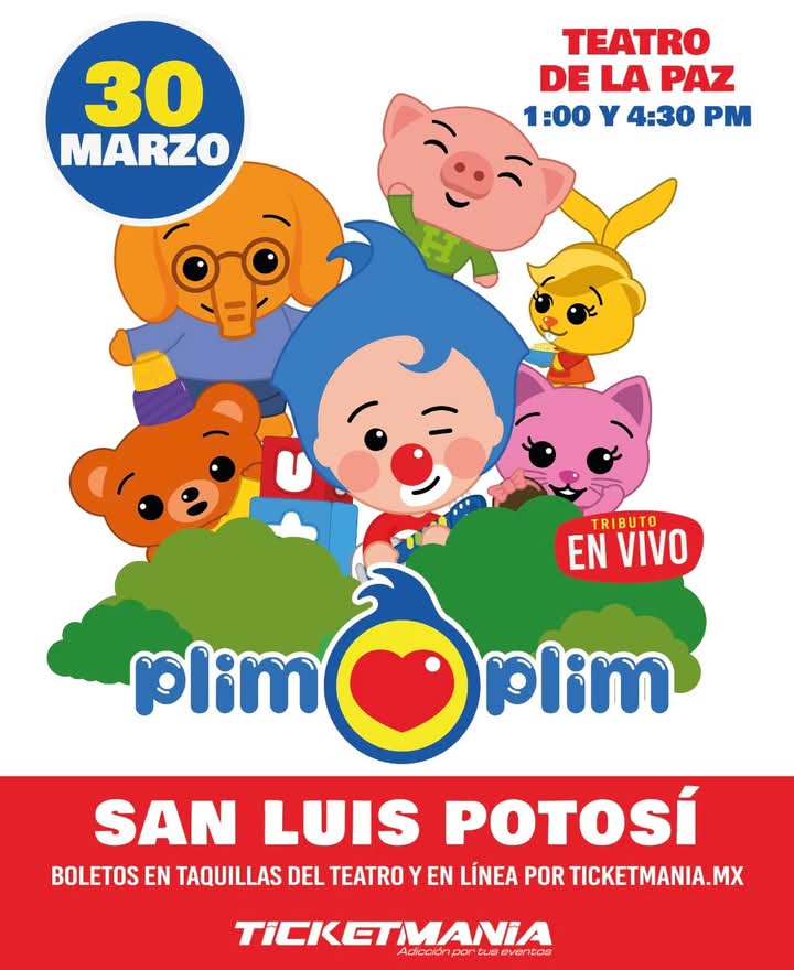 Llega a San Luis Plim Plim , el mejor show&nbsp;infantil
