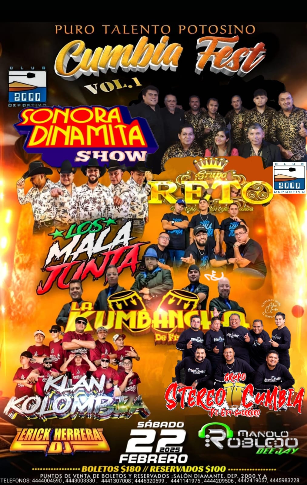 Puro talento potosino en el Cumbia Fest&nbsp;Vol.1