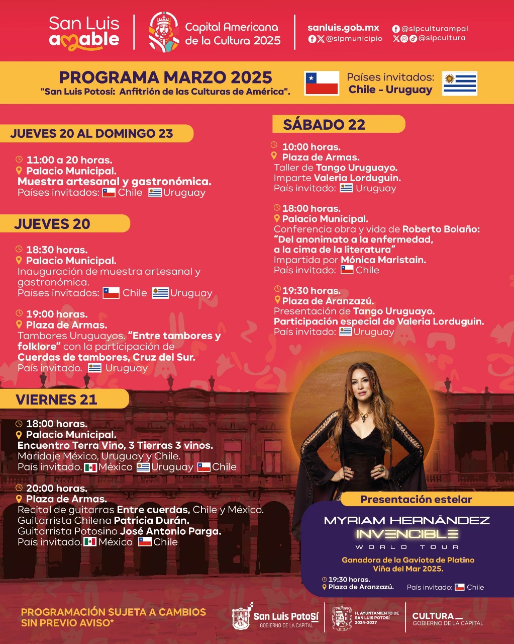 Arranca exposición artesanal de Uruguay y Chile en Palacio Municipal en el marco de Capital Americana de la&nbsp;Cultura