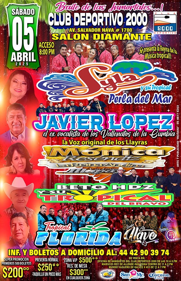 ATENCIÓN SAN LUIS POTOSÍ !! Llega el baile de la&nbsp;inmortales