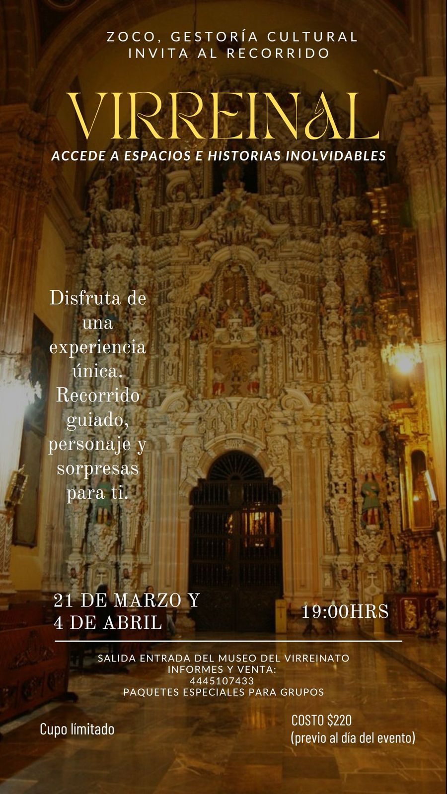 Vámonos al Recorrido Cultural&nbsp;Virreinal