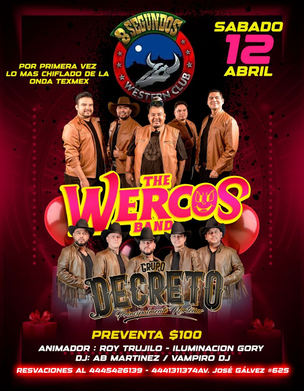 The Wercos Band en el 8&nbsp;Segundos