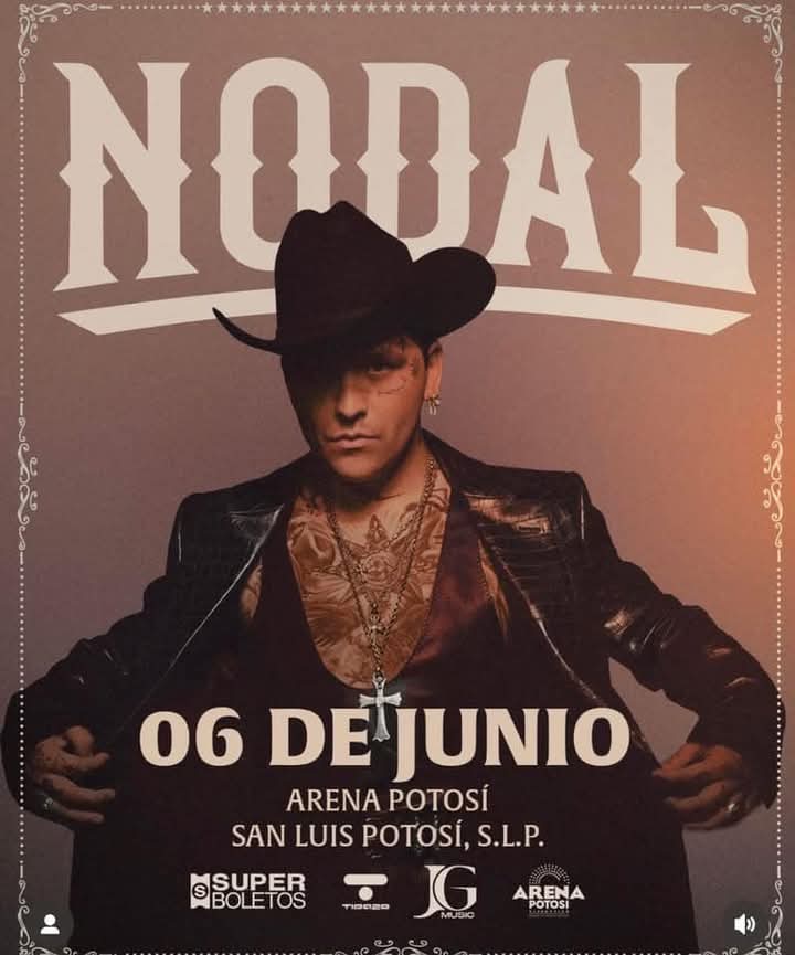 Nodal en gran concierto en la Arena&nbsp;Potosí