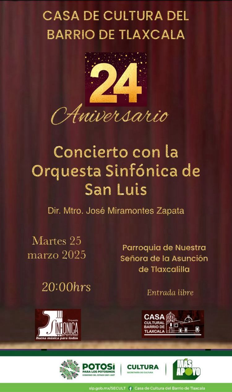 ¡Celebremos juntos el XXIV Aniversario de la Casa de Cultura del Barrio de&nbsp;Tlaxcala!