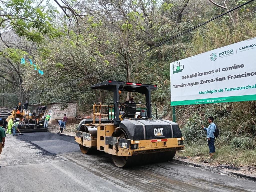 El estado reporta avance del 70% en camino a Tamán – San Francisco en&nbsp;Tamazunchale