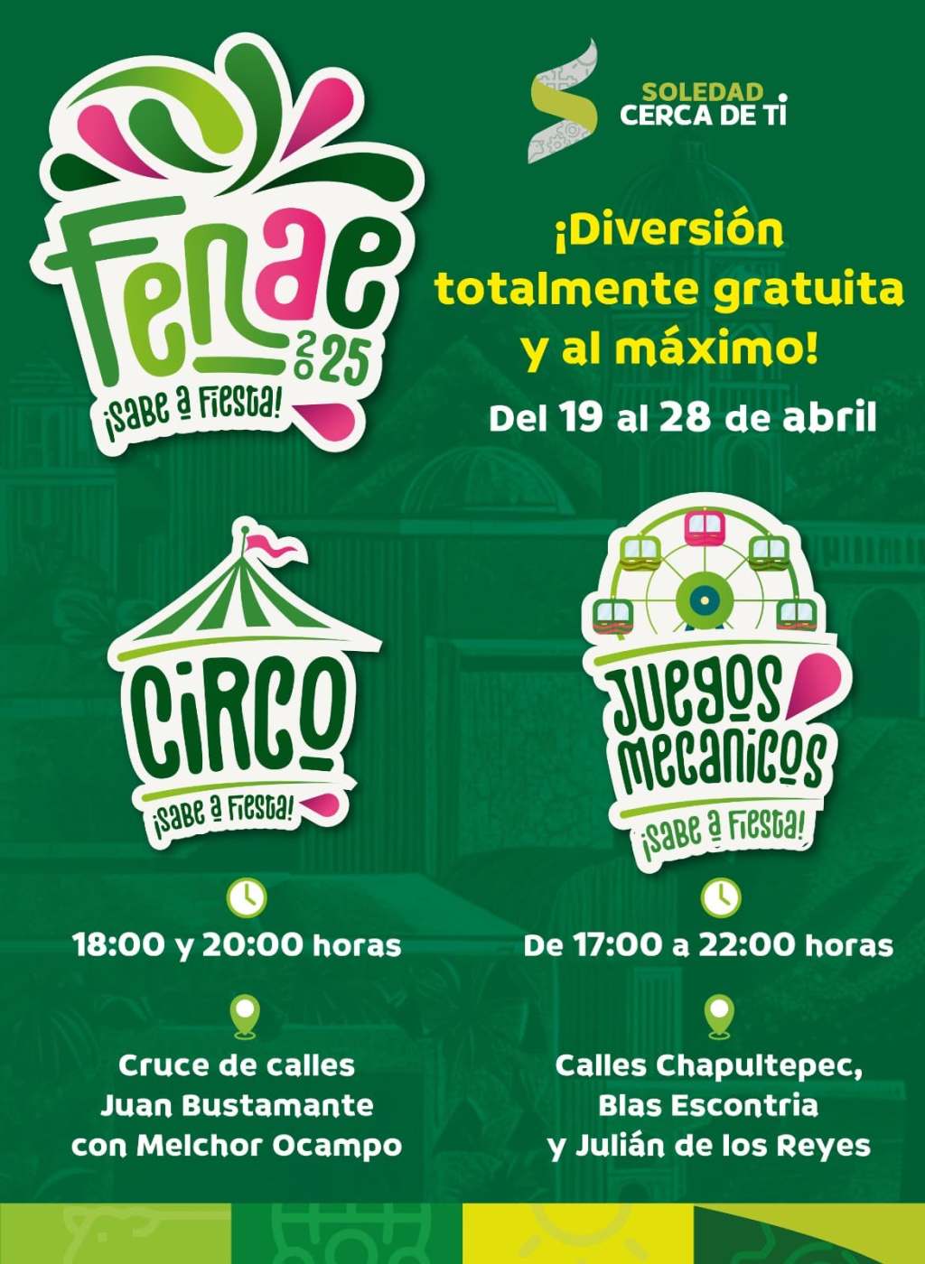 ¡Diversión al máximo en La Fenae 2025 con juegos mecánicos y circo&nbsp;gratuitos!