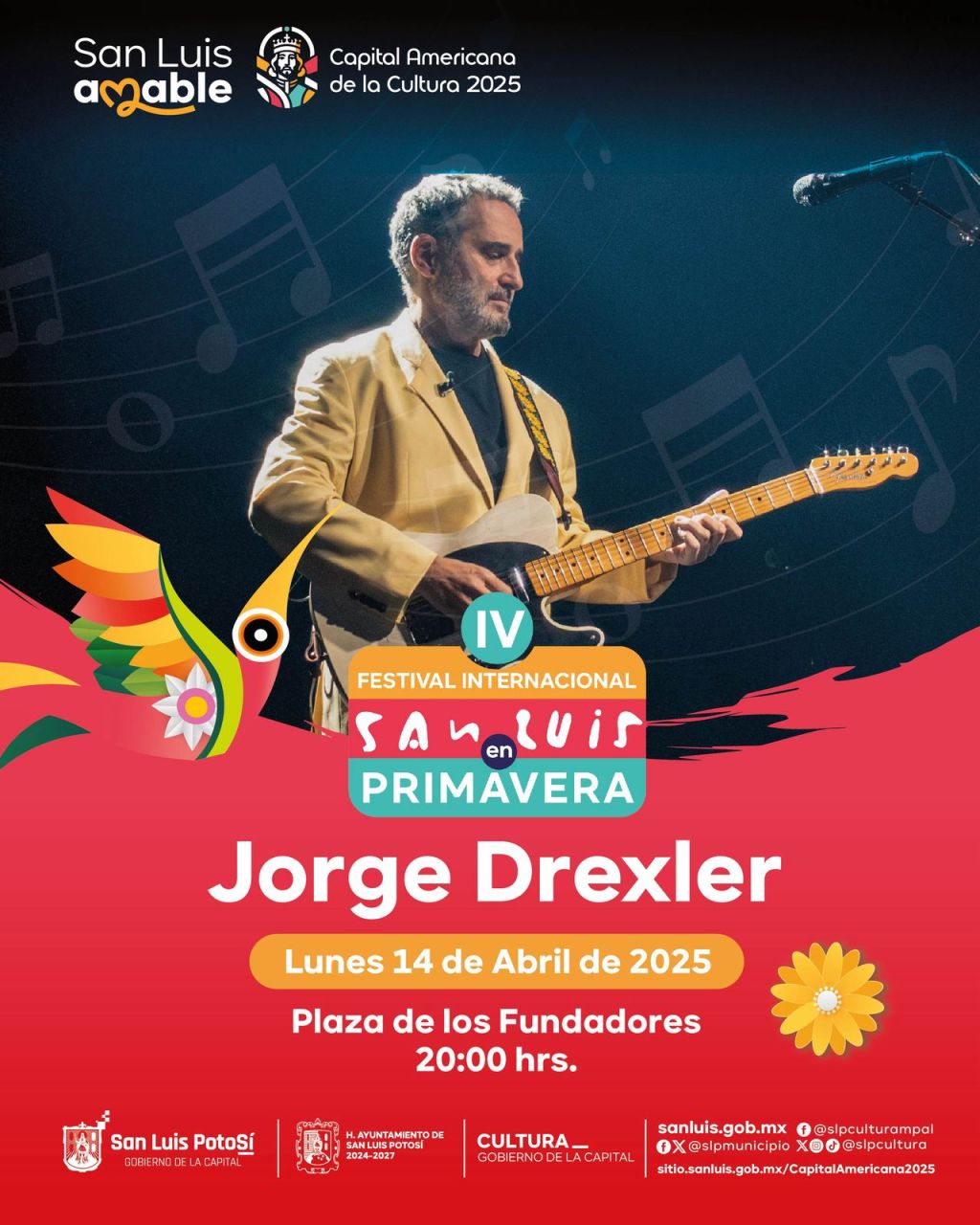 ¡Hoy la ciudad vibra con El Festival San Luis en Primavera! Conoce la cartelera para&nbsp;hoy
