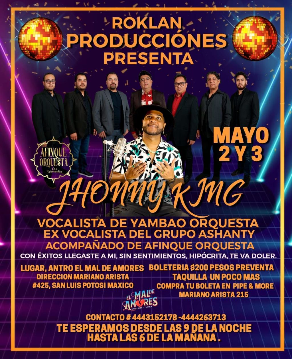 Roklan Producciones presenta a Jhonny&nbsp;King