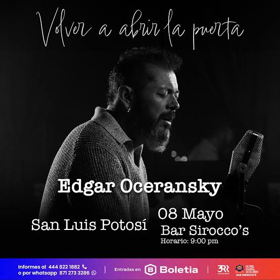 Edgar Oceransky en el Bar&nbsp;Sirocco’s