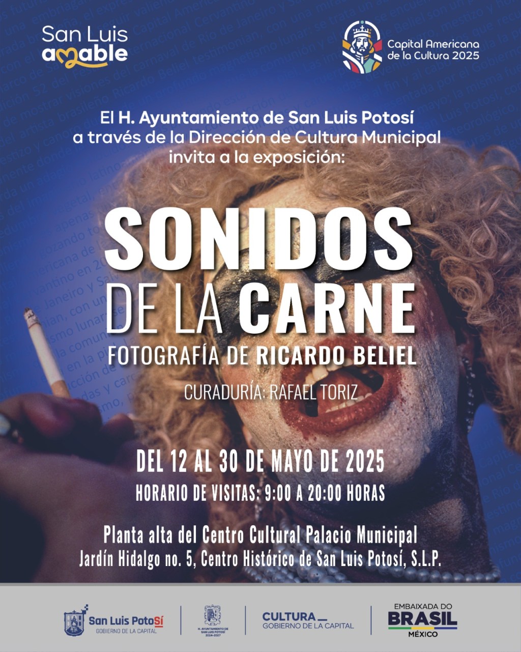 Exposición brasileña «Sonidos de la Carne» en palacio municipal dentro de Capital  Americana de la&nbsp;Cultura