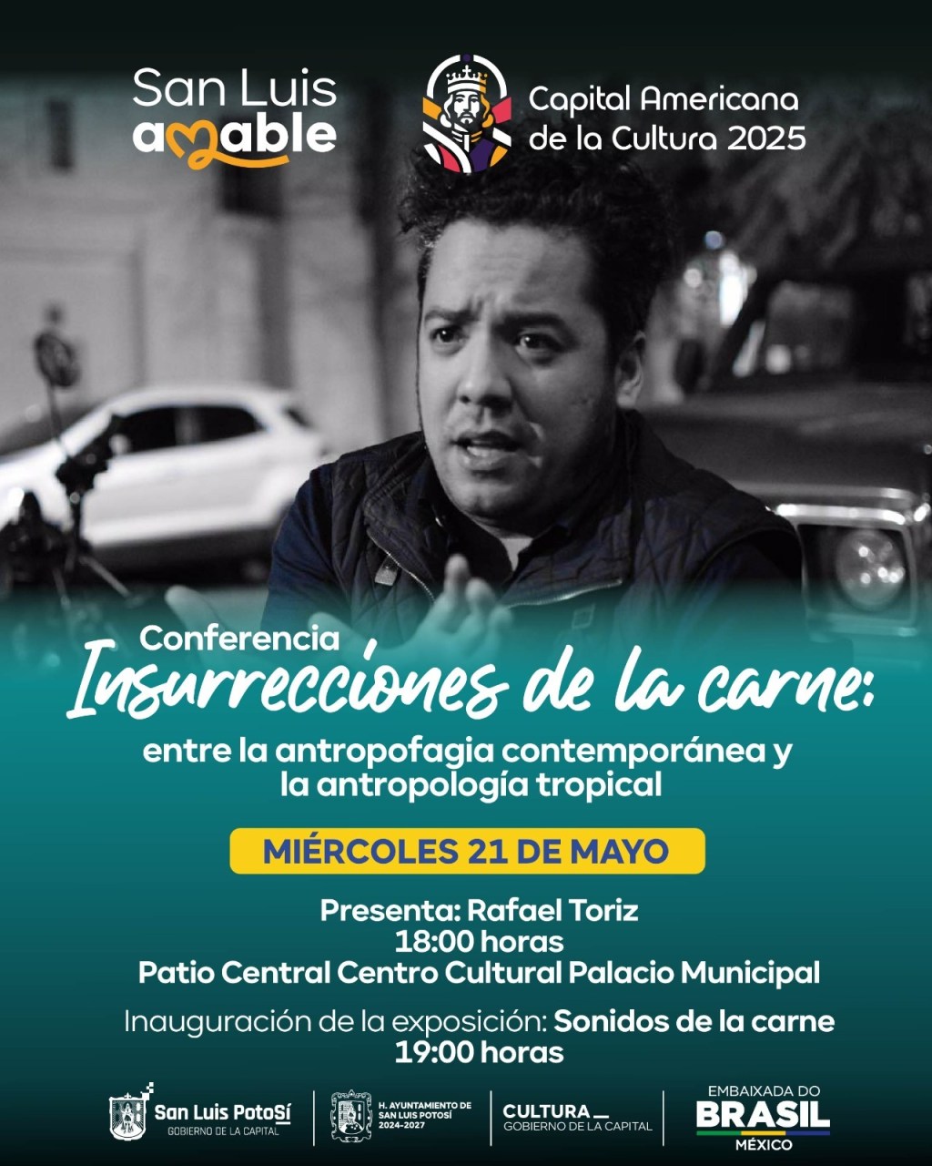 El artista brasileño Rafael Toriz presenta conferencia: “Insurrecciones de la carne”, el cuerpo como territorio poético y&nbsp;político