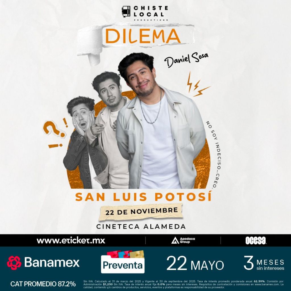 Daniel Sosa y su show Dilema en la Cineteca&nbsp;Alameda