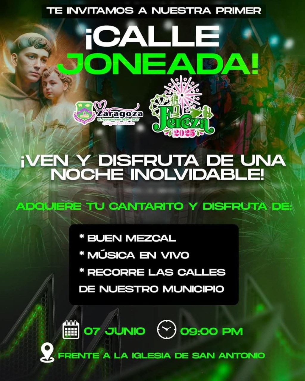 Ya viene la primer callejoneada en Zaragoza,&nbsp;SLP