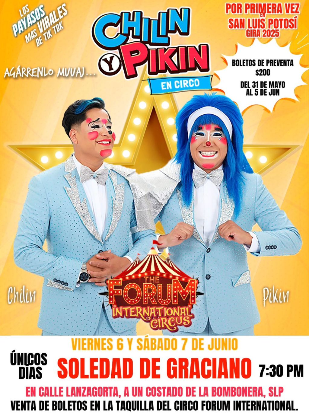 CHILIN Y PIKIN 380 POR PRIMERA VEZ EN SAN LUIS&nbsp;POTOSÍ