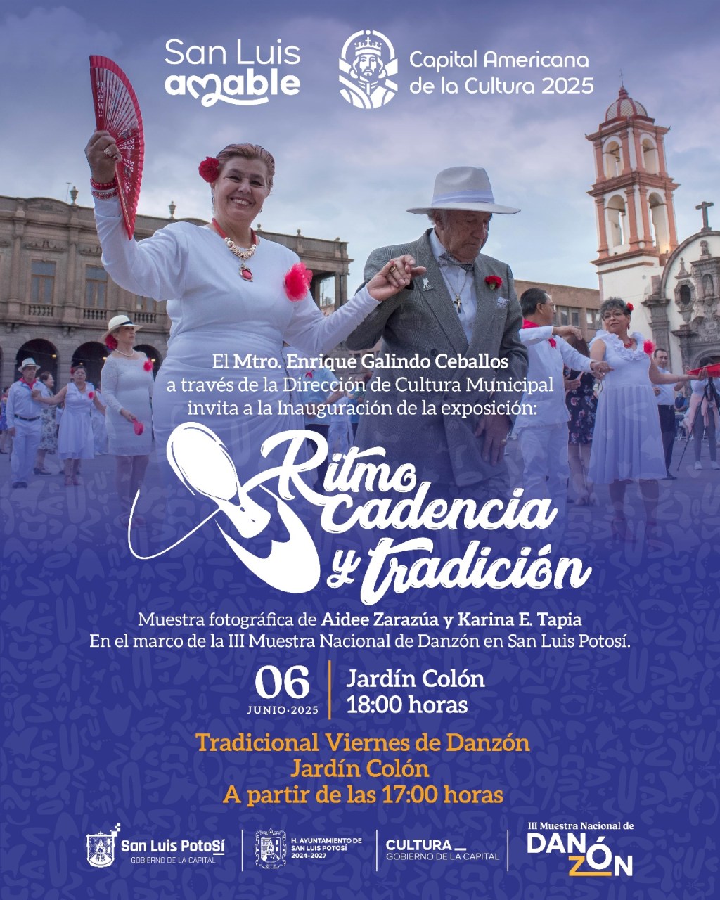 «Ritmo, cadencia y tradición será inaugurada en jardín Colón con imágenes de danzoneros potosinos’