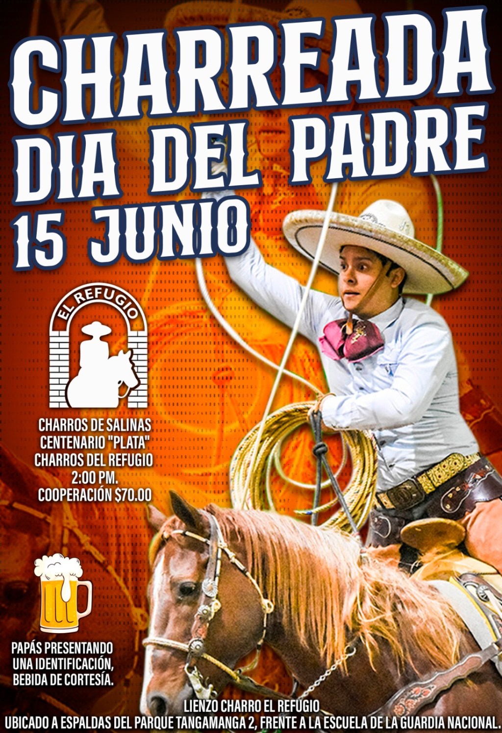 Con Charreada festejarán Día del&nbsp;Padre