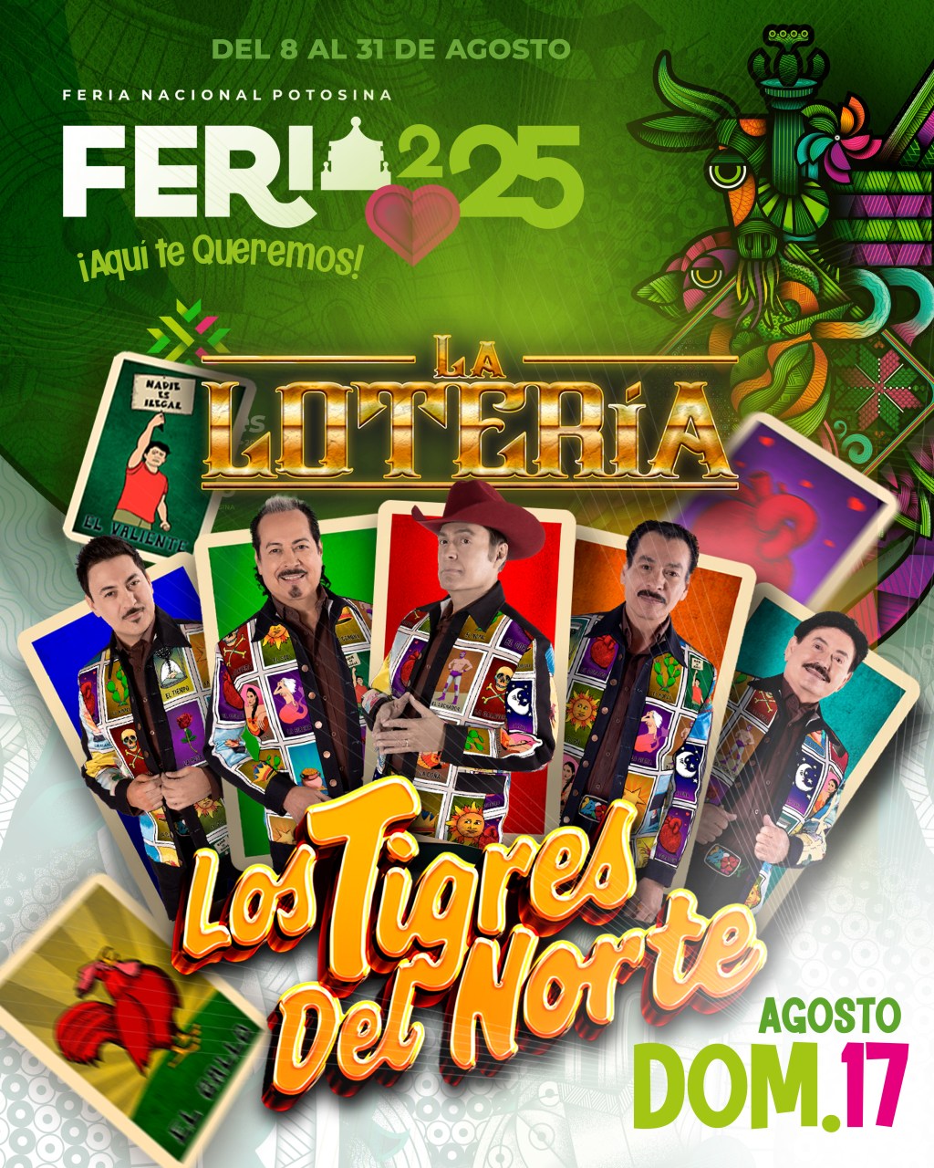 Tigres del Norte llegarán a la Fenapo 2025 el 17 de&nbsp;agosto