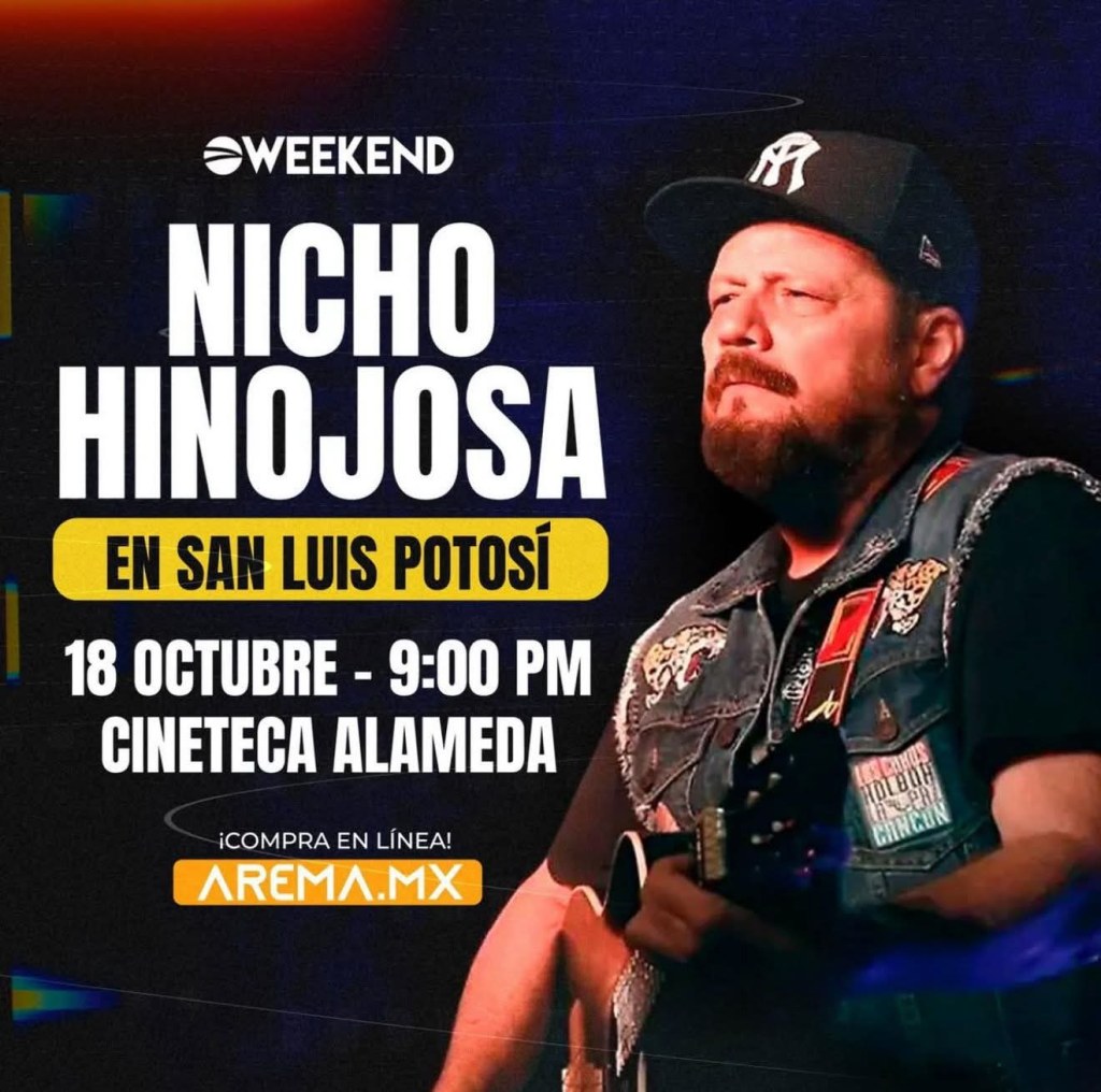 Nicho Hinojosa se presentará en la Cineteca&nbsp;Alameda