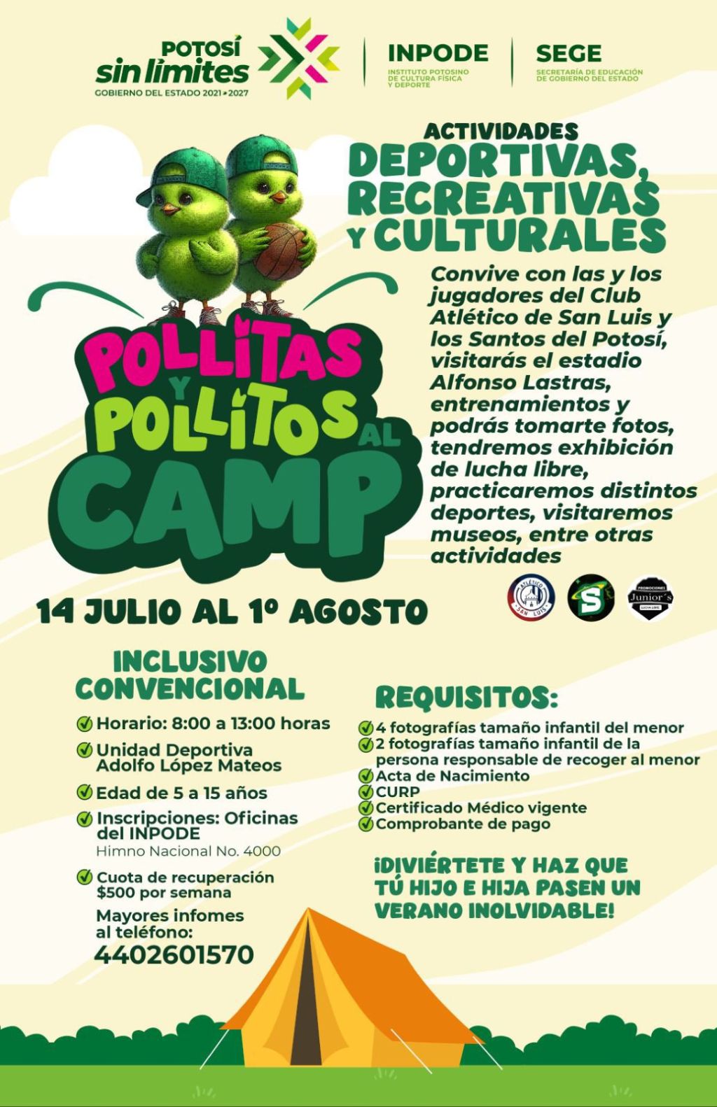 Diversión sin límites en Campamento de Verano del&nbsp;INPODE