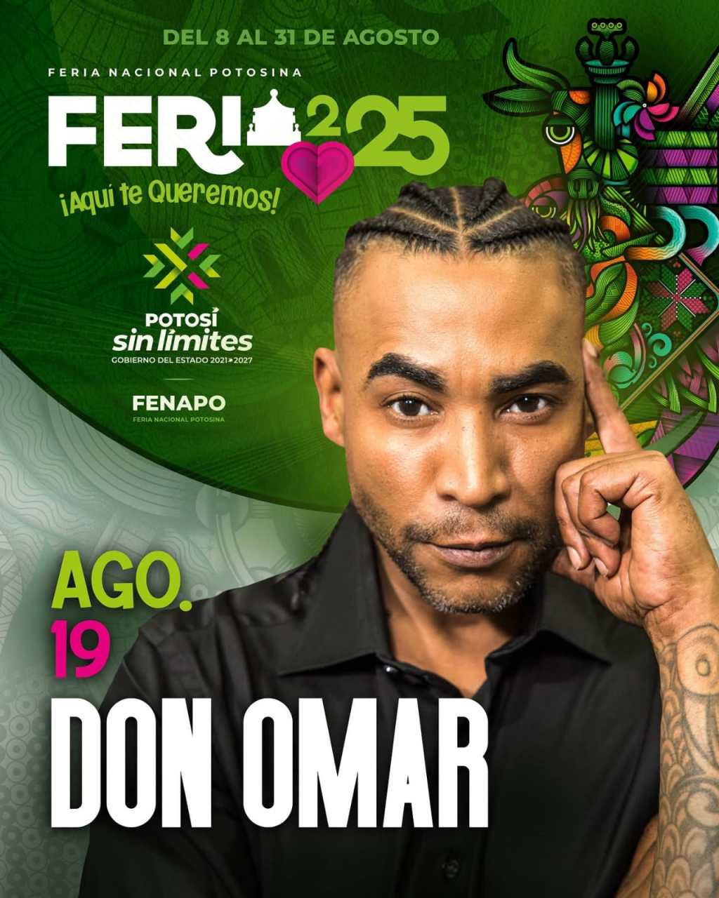 Don Omar hará vibrar sin límites la Fenapo&nbsp;2025