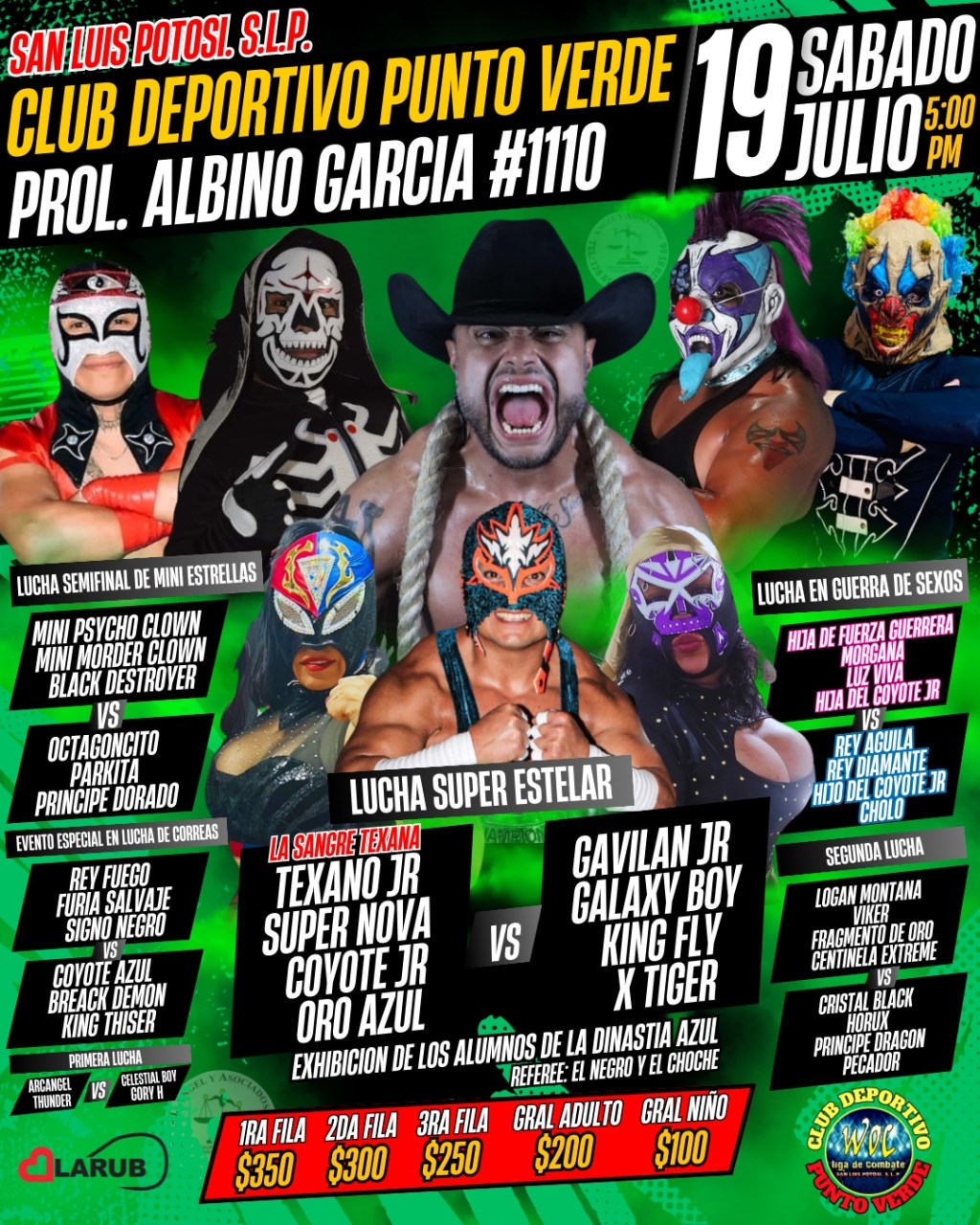 ¡La emoción de la lucha libre llega a San Luis Potosí con un gran&nbsp;cartel!