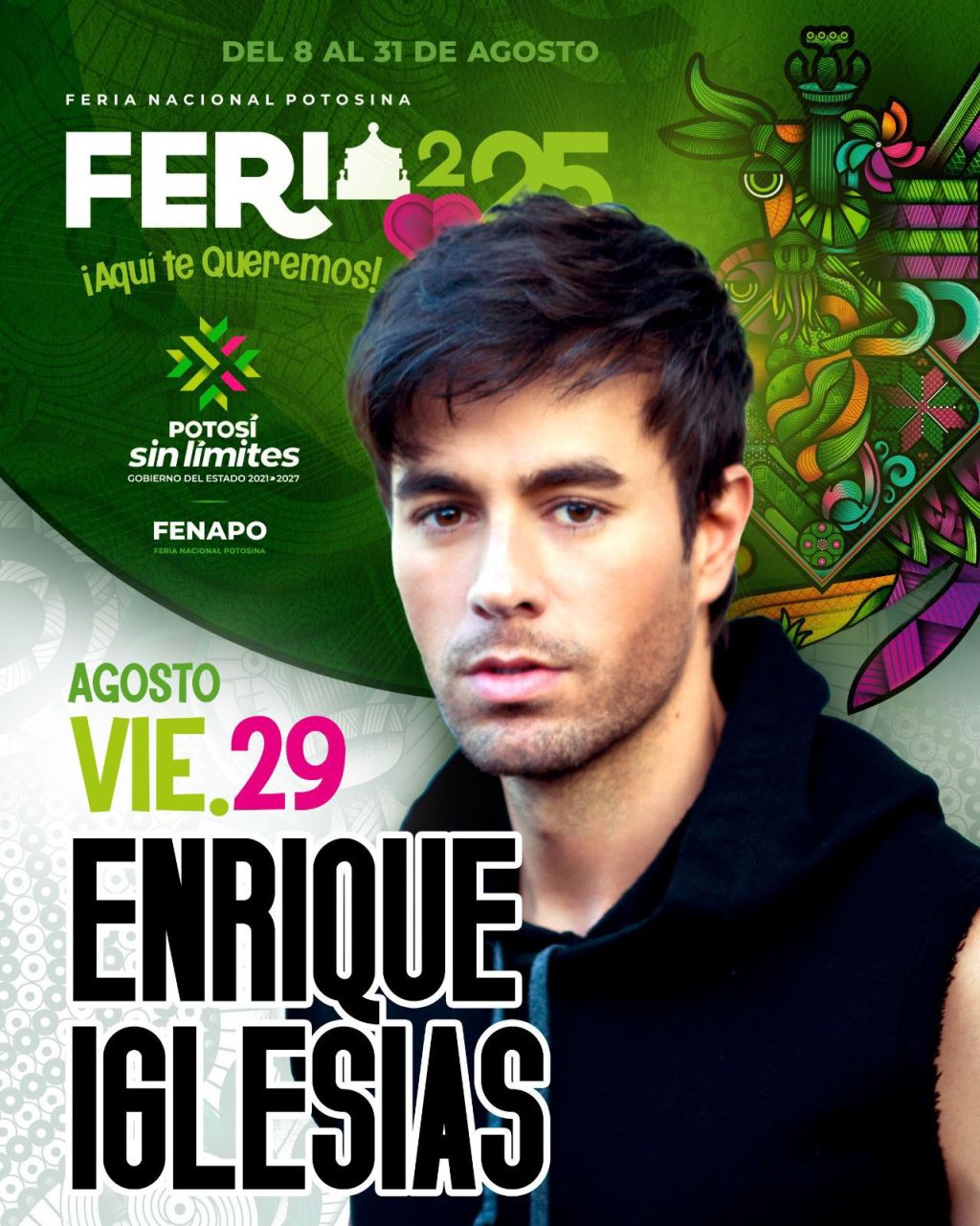 Enrique Iglesias encenderá La Fenapo&nbsp;2025