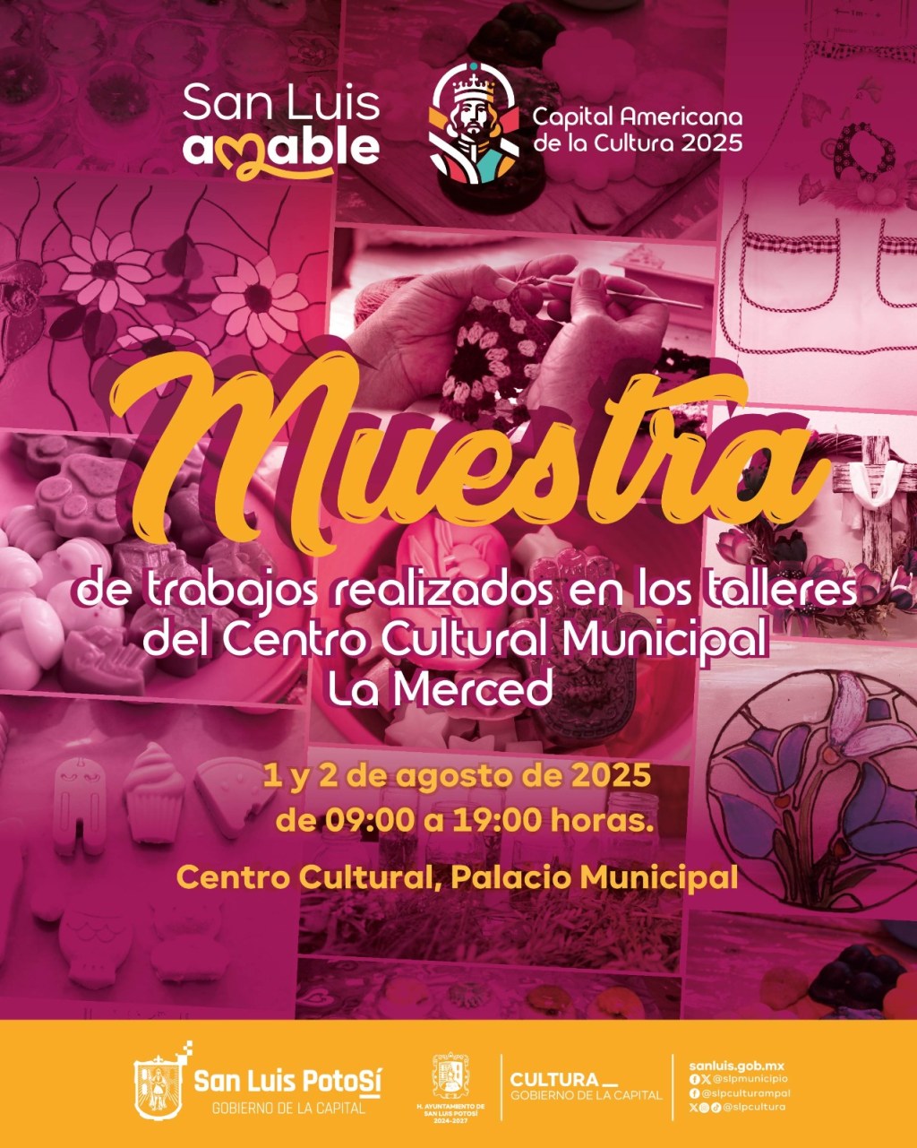 Talleristas del Centro Cultural La Merced exponen trabajos en Palacio&nbsp;Municipal