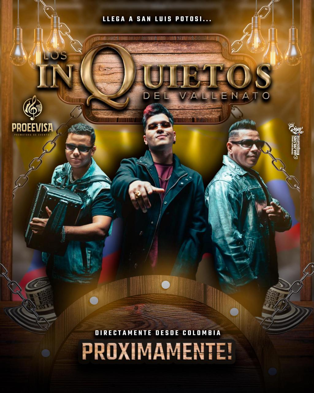 Próximamente en San Luis Los inquietos del&nbsp;Vallenato