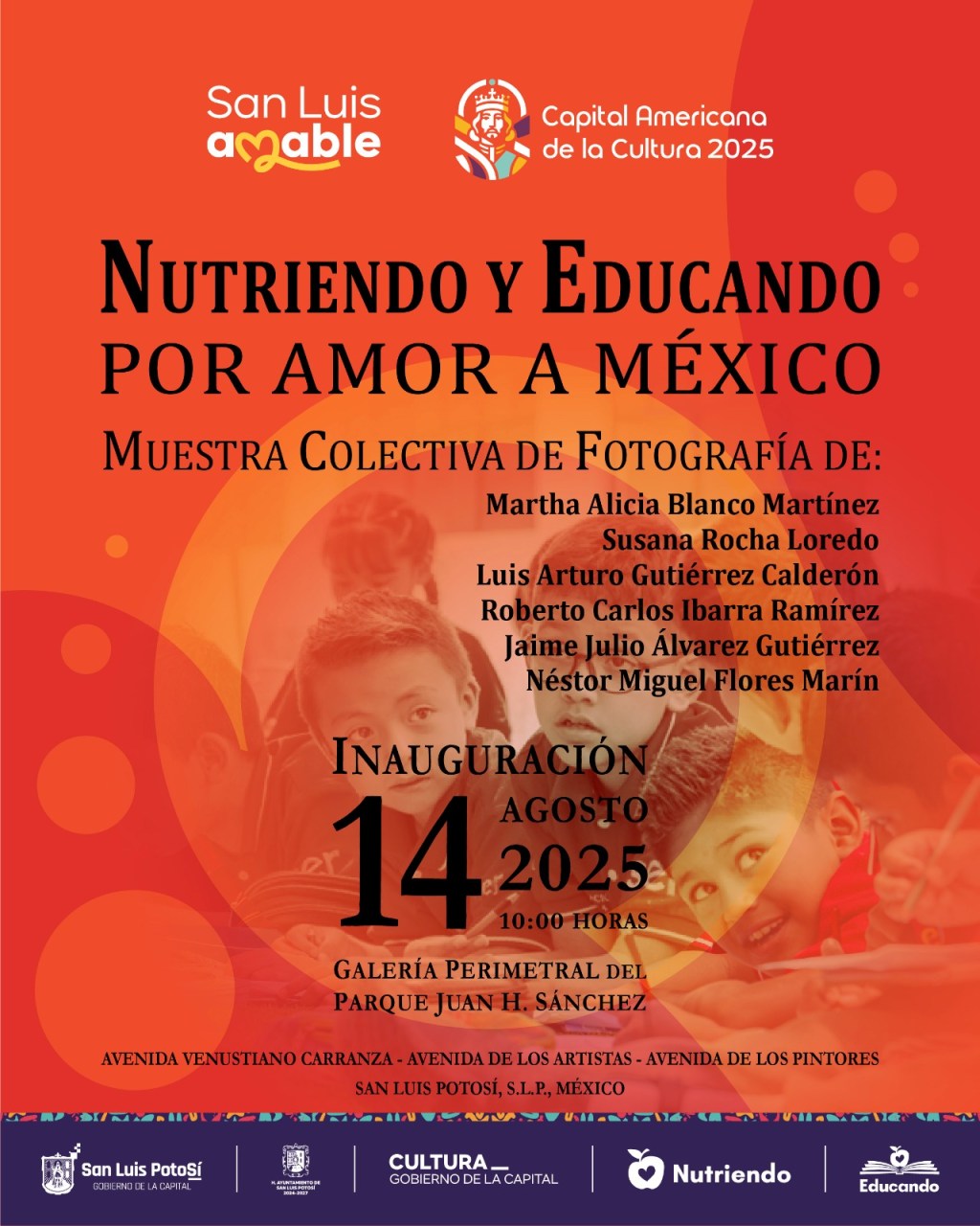 Nuevamente gobierno de la capital colabora con la Fundación Nutriendo con muestra fotografica en valla del Parque de&nbsp;Morales