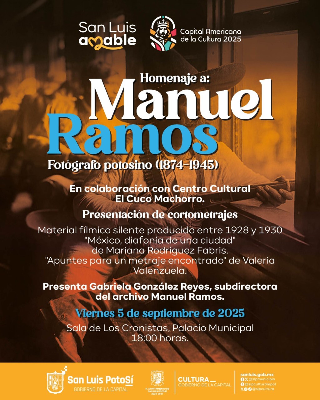 exhibirá gobierno de la capital documentales del fotógrafo potosino Manuel Ramos a 80 años de su aniversario&nbsp;luctuoso