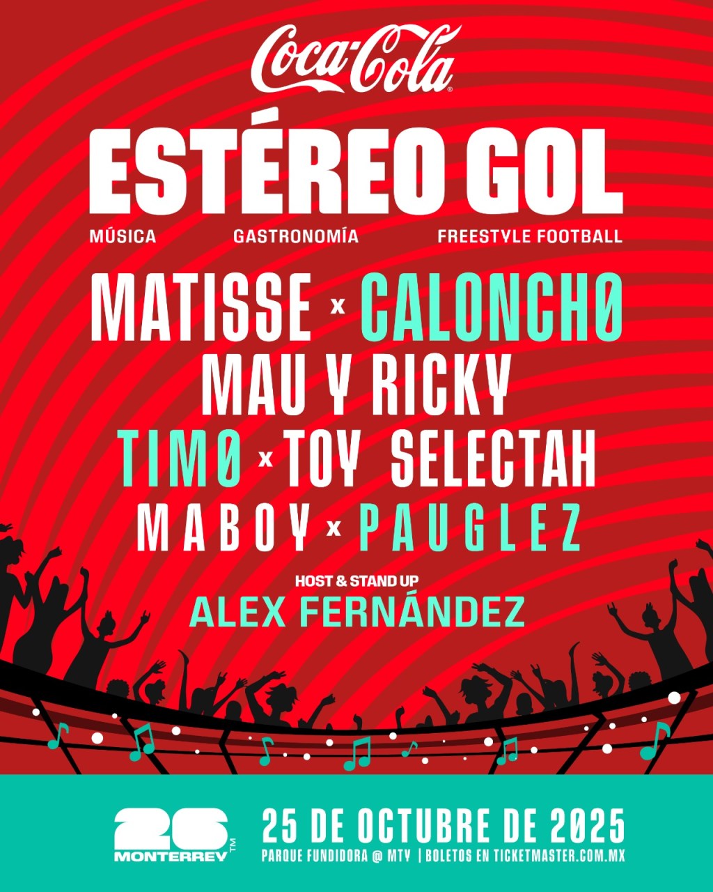 COCA-COLA ESTÉREO GOL:25 DE OCTUBRE EN PARQUE&nbsp;FUNDIDORA