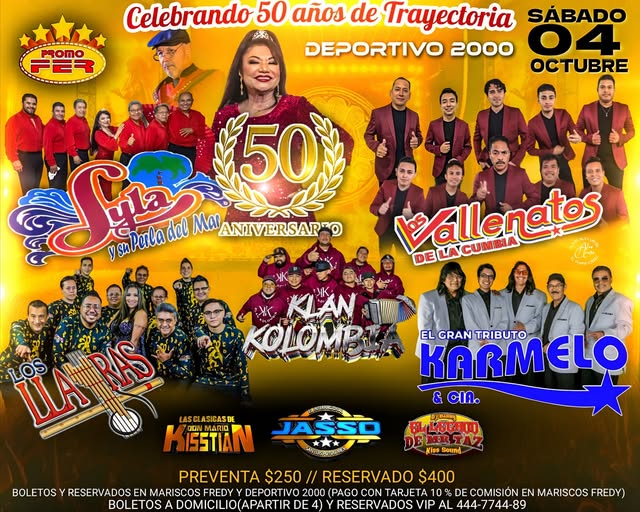 Lila y su Tropical Perla del Mar celebrará su 50 aniversario en gran&nbsp;baile