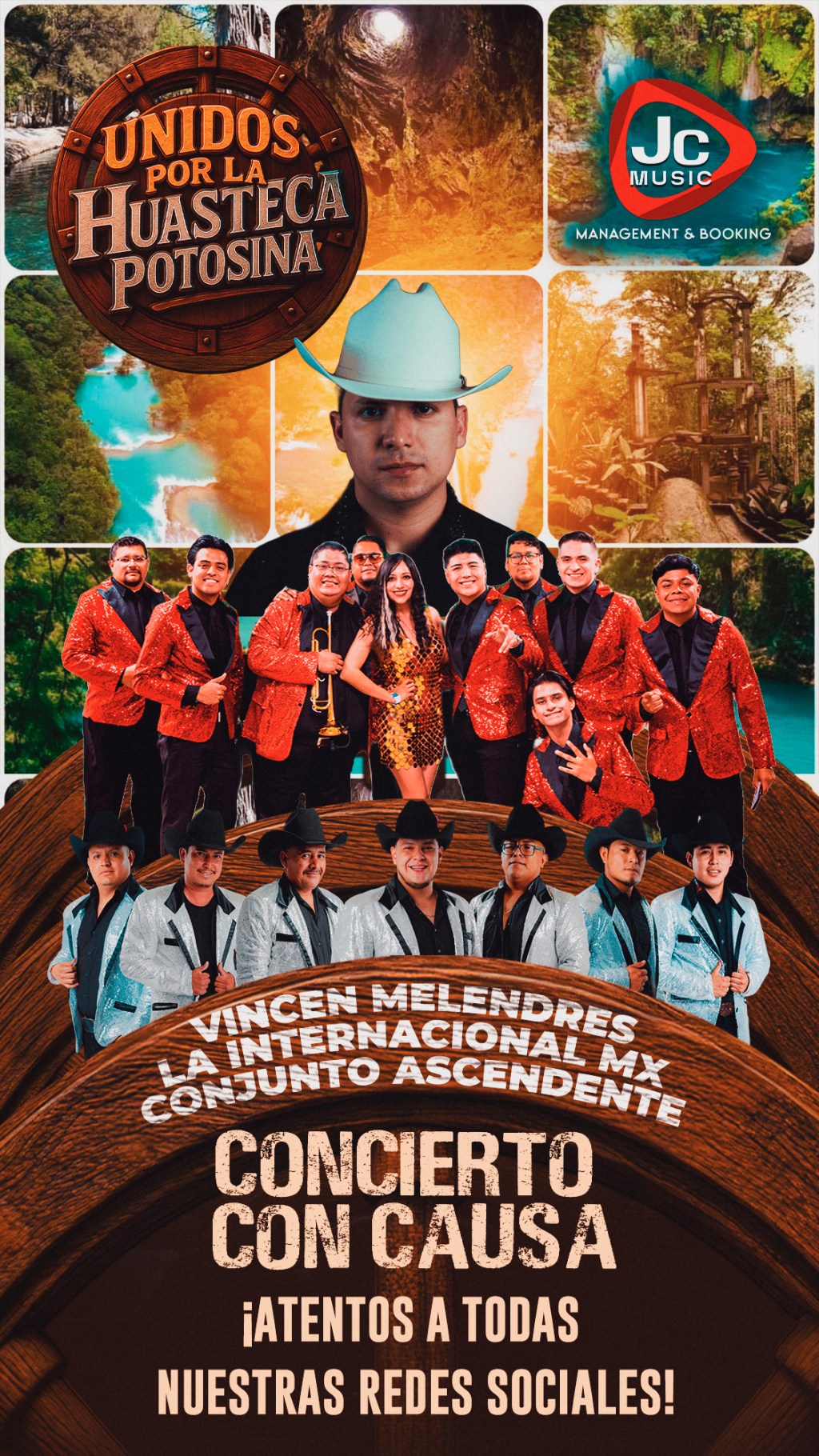 Vincen Melendres. La internacional MX y grupo ascendente unidos por la Huasteca&nbsp;Potosina