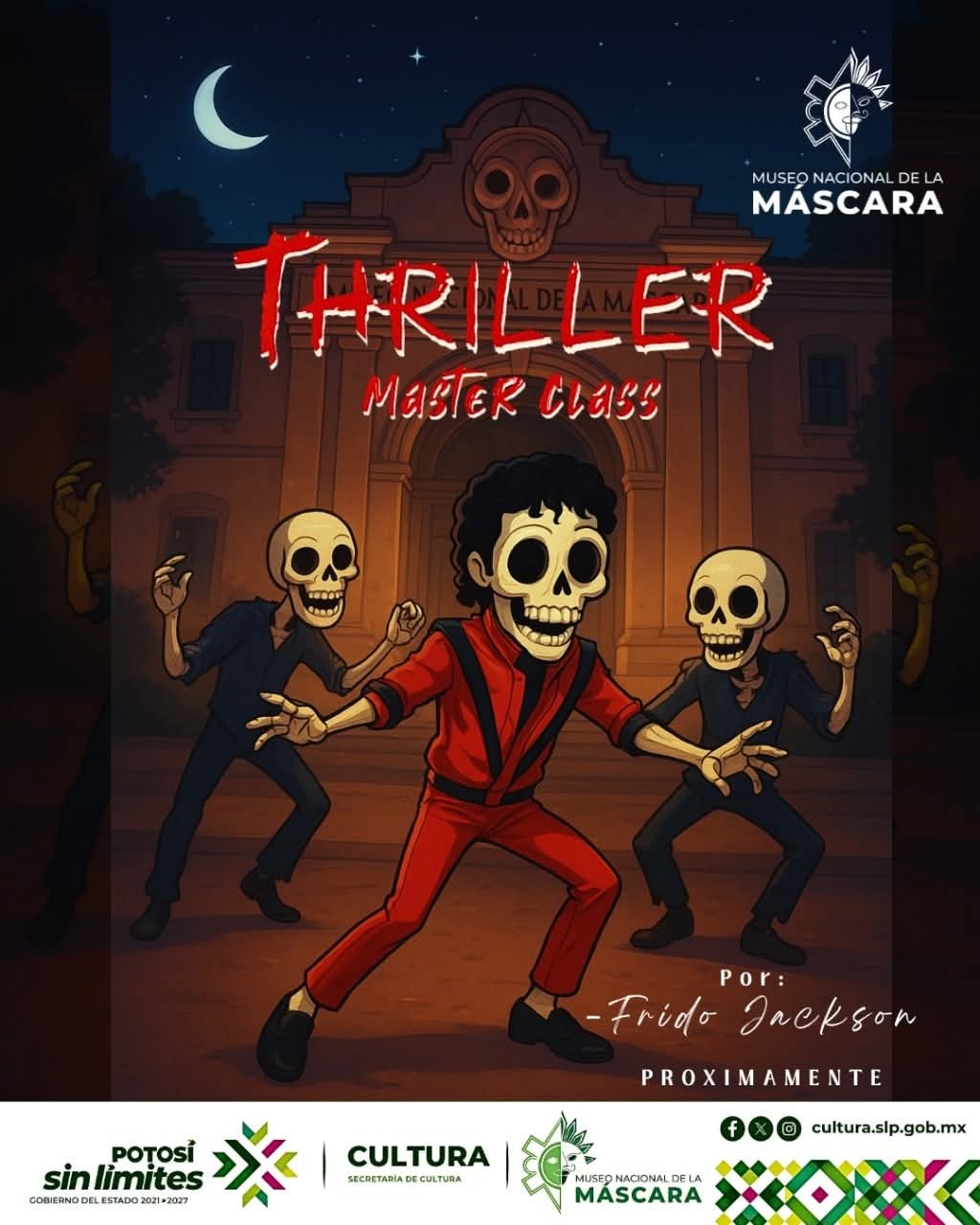 Museo Nacional de la máscara te invita a participar en la masterclass de&nbsp;Thriller