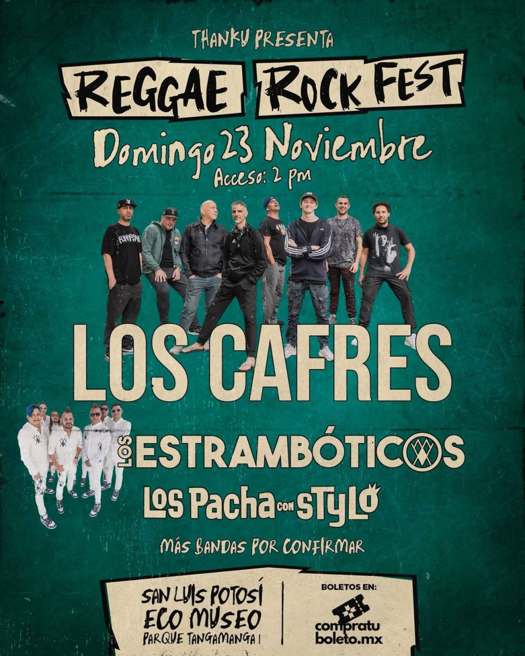 Reggae Rock Fest llega a San Luis&nbsp;Potosí.