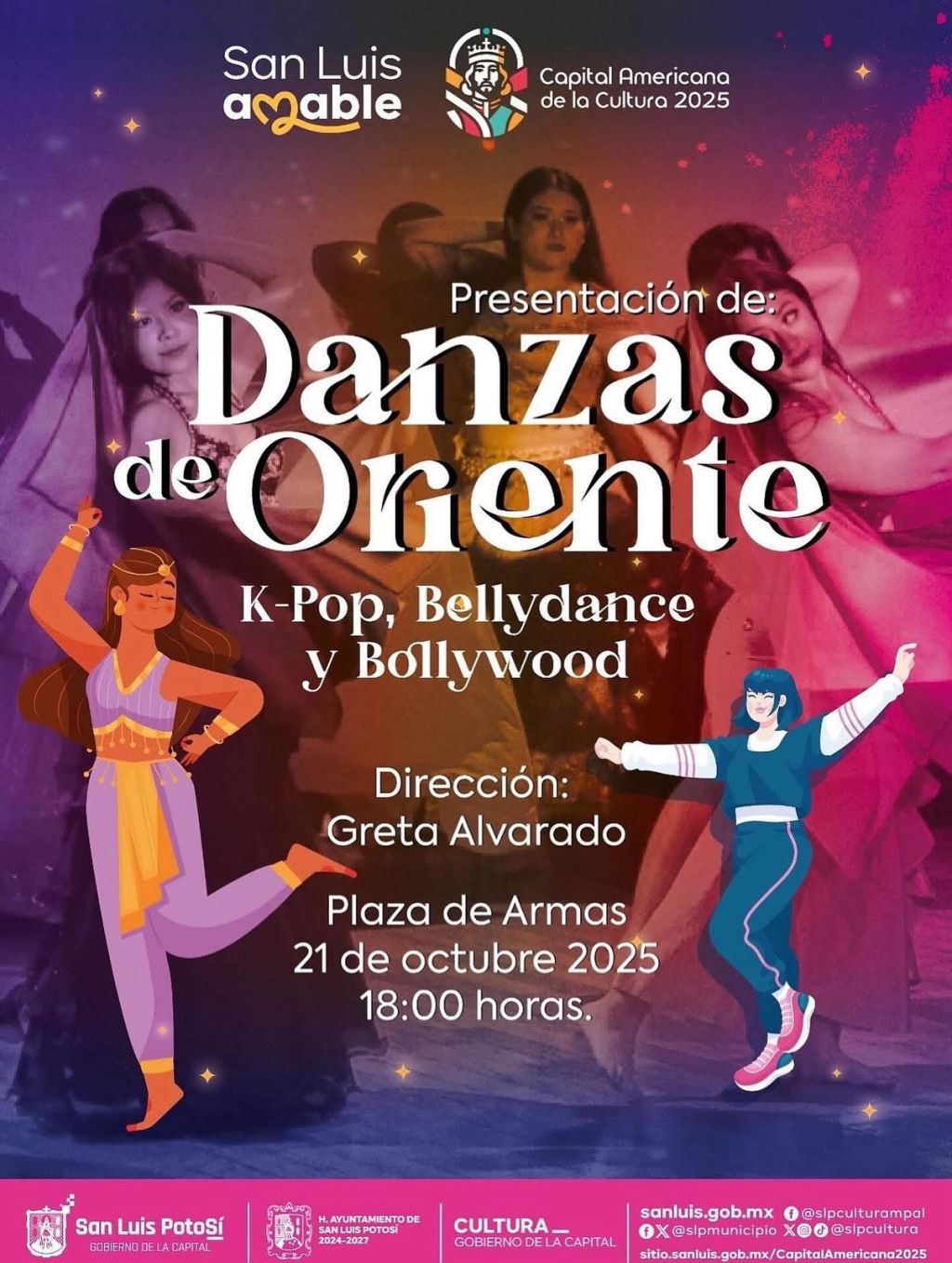 Cultura municipal de invita a disfrutar de dannzas de Oriente: K-  Pop, Bellydance y&nbsp;Bollywood