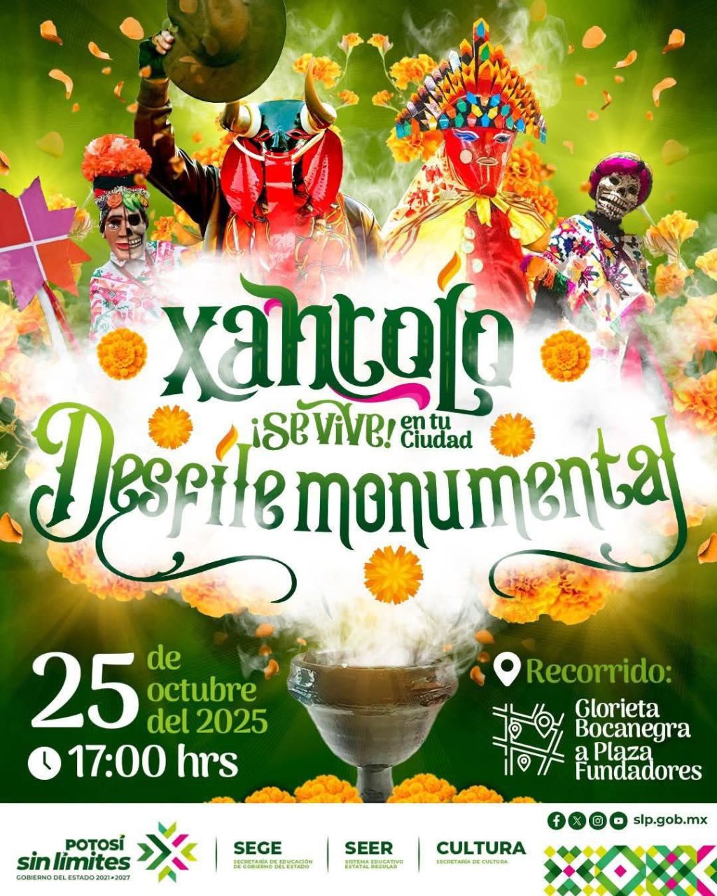 COLOR Y TRADICIÓN EN DESFILE MONUMENTAL DE “XANTOLO EN TU&nbsp;CIUDAD”