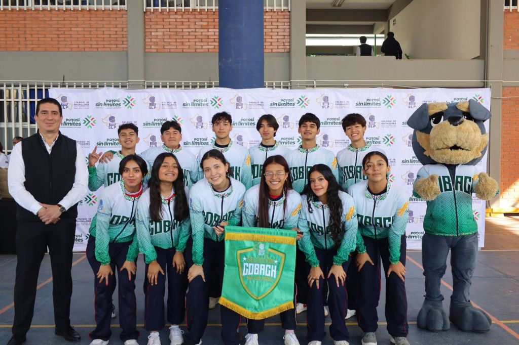 GOBIERNO ESTATAL ABANDERA A LA DELEGACIÓN DEPORTIVA POTOSINA DEL&nbsp;COBACH