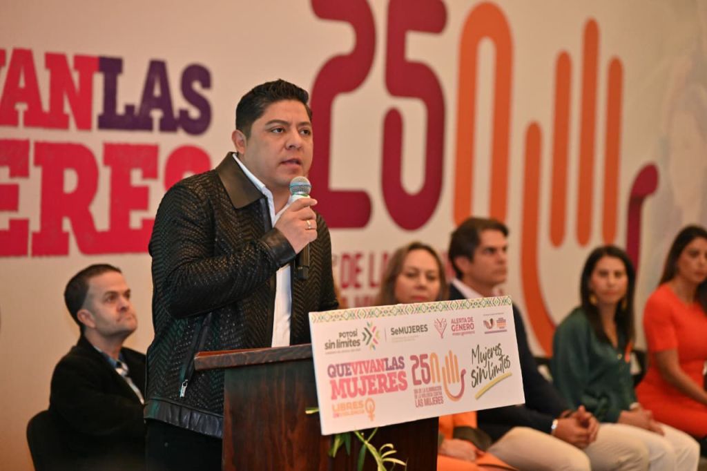 RICARDO GALLARDO REFRENDA COMPROMISO CON UNA VIDA LIBRE DE VIOLENCIA PARA LAS&nbsp;MUJERES