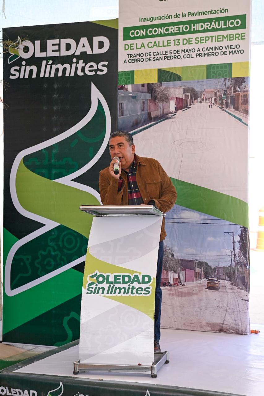 CON OBRA DE ALTO IMPACTO SOCIAL, ALCALDE JUAN MANUEL NAVARRO MEJORA MOVILIDAD Y SEGURIDAD EN LA COL. PRIMERO DE&nbsp;MAYO