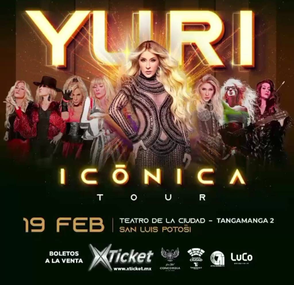 YURI LLEGA EN FEBRERO CON SU “ICÓNICA TOUR” A SAN LUIS&nbsp;POTOSÍ