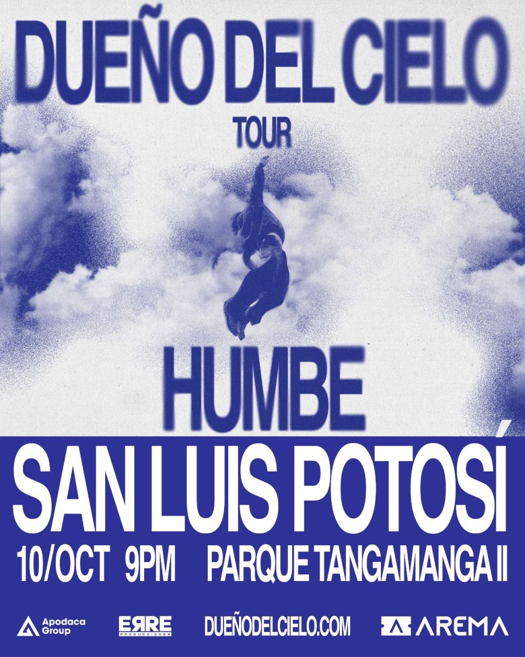 Humbe  anuncia San Luis Potosí en su gira  «Dueño del Cielo&nbsp;Tour»