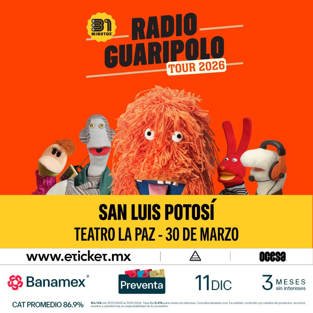 Radio Guaripolo Tour 2026 se presentará en el Teatro de la&nbsp;Paz