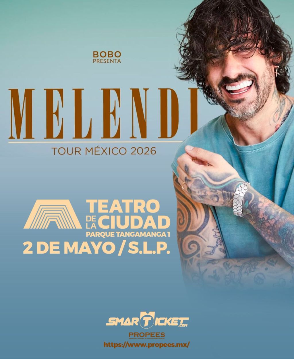 Melendi llega a San Luis Potosí con su tour México&nbsp;2026