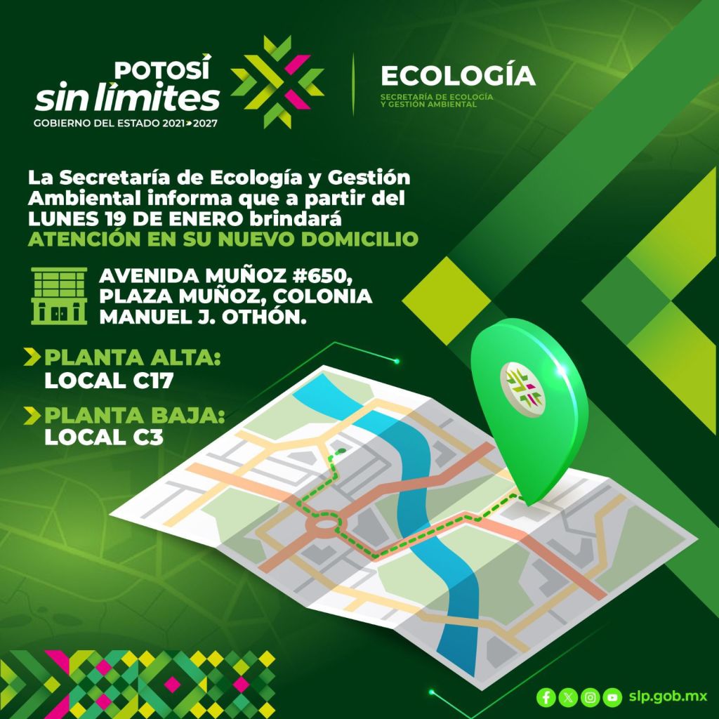 SEGAM CAMBIA DE OFICINAS A PARTIR DEL 19 DE ENERO PARA BRINDAR MEJOR&nbsp;ATENCIÓN